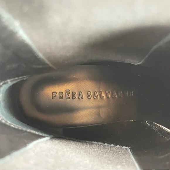 FREDA SALVADOR Joan Snakeskin Embossed Chelsea Boots US 5 - Picture 7 of 8